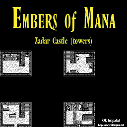 Thumbnail for a map of Zadar Castle Towers for the Game Boy game Embers of Mana.