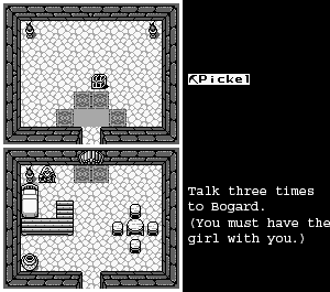 Thumbnail for a map of Bogard's House (G5) for the Game Boy game Final Fantasy Adventure.