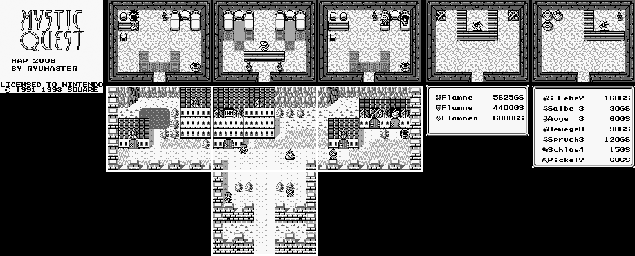 Thumbnail for a map of City Of Isch (J3) for the Game Boy game Final Fantasy Adventure.