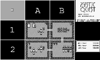 Thumbnail for a map of Dwarf Cave (J15) for the Game Boy game Final Fantasy Adventure.