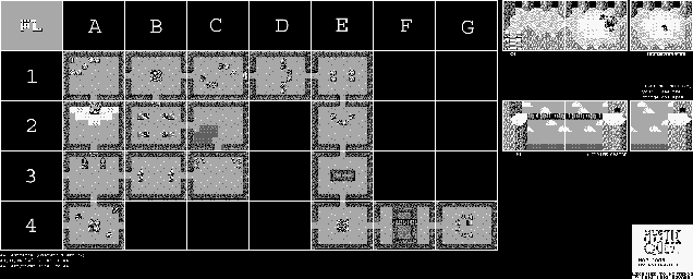 Thumbnail for a map of Mt. Rocks (F2) for the Game Boy game Final Fantasy Adventure.