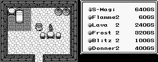 Thumbnail for a map of Shop (G3) for the Game Boy game Final Fantasy Adventure.