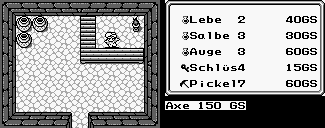 Thumbnail for a map of Shop (M8) for the Game Boy game Final Fantasy Adventure.