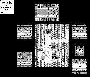 Thumbnail for a map of First World Home Town for the Game Boy game Final Fantasy Legend II.