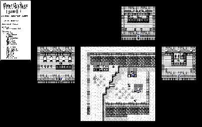 Thumbnail for a map of First World Second Town for the Game Boy game Final Fantasy Legend II.