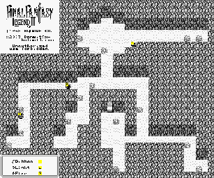 Thumbnail for a map of Pureland Cave Near Donmac for the Game Boy game Final Fantasy Legend III.