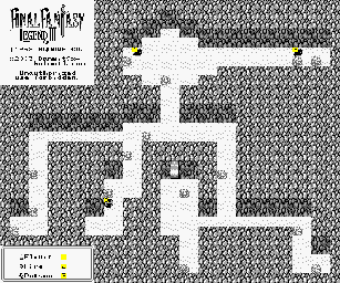 Thumbnail for a map of Pureland Cave Near Eitar for the Game Boy game Final Fantasy Legend III.