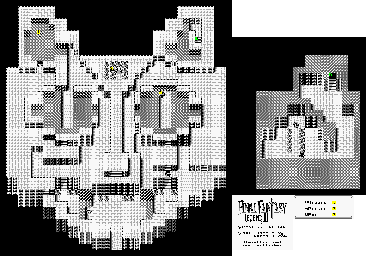 Thumbnail for a map of Pureland Eitar Ruins for the Game Boy game Final Fantasy Legend III.