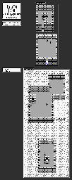 Thumbnail for a map of World Of Continent Castle Of Shield for the Game Boy game The Final Fantasy Legend.