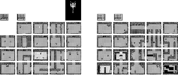 Thumbnail for a map of Stage 3 - Cave for the Game Boy game Fortified Zone.