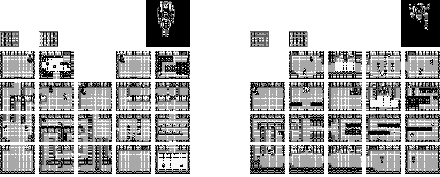 Thumbnail for a map of Stage 4 - Fortress for the Game Boy game Fortified Zone.