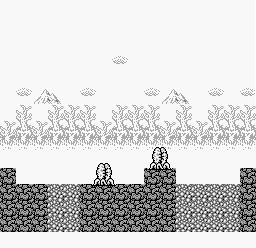 Thumbnail for a map of Battle Scene 1 for the Game Boy game Gargoyles Quest: Ghosts 'N Goblins.