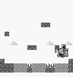 Thumbnail for a map of Battle Scene 10 for the Game Boy game Gargoyles Quest: Ghosts 'N Goblins.