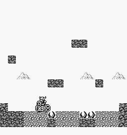 Thumbnail for a map of Battle Scene 11 for the Game Boy game Gargoyles Quest: Ghosts 'N Goblins.