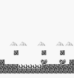 Thumbnail for a map of Battle Scene 12 for the Game Boy game Gargoyles Quest: Ghosts 'N Goblins.