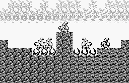 Thumbnail for a map of Battle Scene 2 for the Game Boy game Gargoyles Quest: Ghosts 'N Goblins.