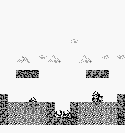 Thumbnail for a map of Battle Scene 5 for the Game Boy game Gargoyles Quest: Ghosts 'N Goblins.