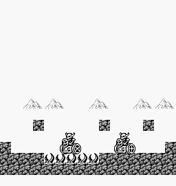 Thumbnail for a map of Battle Scene 6 for the Game Boy game Gargoyles Quest: Ghosts 'N Goblins.