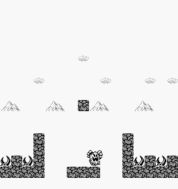 Thumbnail for a map of Battle Scene 7 for the Game Boy game Gargoyles Quest: Ghosts 'N Goblins.