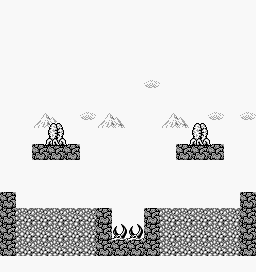 Thumbnail for a map of Battle Scene 8 for the Game Boy game Gargoyles Quest: Ghosts 'N Goblins.