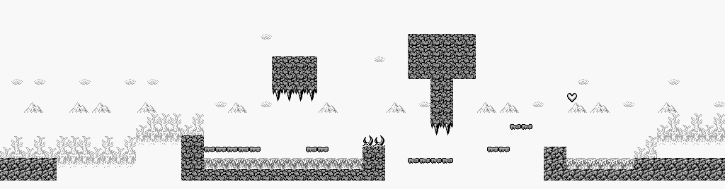 Thumbnail for a map of Bridge 2 for the Game Boy game Gargoyles Quest: Ghosts 'N Goblins.