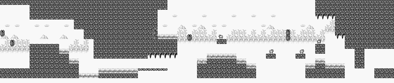 Thumbnail for a map of Bridge 3 for the Game Boy game Gargoyles Quest: Ghosts 'N Goblins.