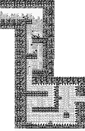 Thumbnail for a map of Cave Of Darkness (1) for the Game Boy game Gargoyles Quest: Ghosts 'N Goblins.
