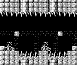 Thumbnail for a map of Cave Of Darkness (3) for the Game Boy game Gargoyles Quest: Ghosts 'N Goblins.