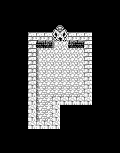 Thumbnail for a map of Rushifell's Palace (Before) for the Game Boy game Gargoyles Quest: Ghosts 'N Goblins.