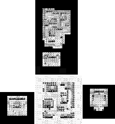 Thumbnail for a map of Town 5 (After) for the Game Boy game Gargoyles Quest: Ghosts 'N Goblins.