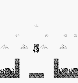 Thumbnail for a map of Town 5 Battle Scene for the Game Boy game Gargoyles Quest: Ghosts 'N Goblins.