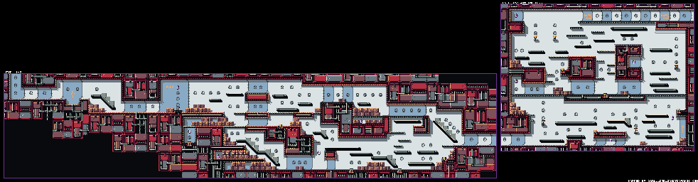 Thumbnail for a map of Level 1-2 for the Game Boy game Grimace's Birthday.