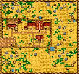 Thumbnail for a map of Ranch for the Game Boy game Harvest Moon: GB.