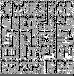 Thumbnail for a map of Stage 3: Shelter B2 (Enemies) for the Game Boy game Ikari no Yousai 2.