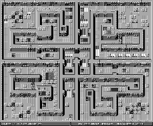 Thumbnail for a map of Stage 4: Fortress 2F for the Game Boy game Ikari no Yousai 2.