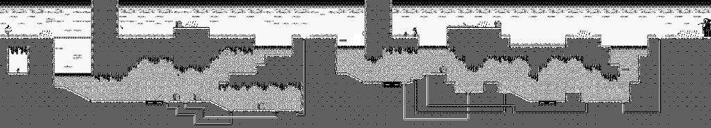 Thumbnail for a map of Hole 3 for the Game Boy game Itchy & Scratchy In Miniature Golf Madness!.