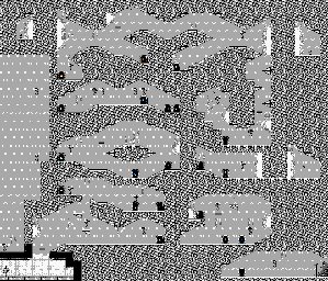 Thumbnail for a map of Hole 8 for the Game Boy game Itchy & Scratchy In Miniature Golf Madness!.
