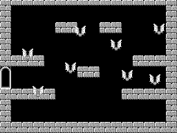 Thumbnail for a map of Bat Chamber (Left Door) for the Game Boy game Kid Icarus: Of Myths And Monsters.