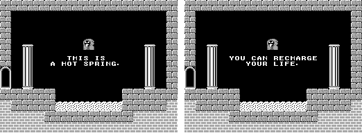 Thumbnail for a map of Hot Spring Chamber 1 (Left Door) for the Game Boy game Kid Icarus: Of Myths And Monsters.