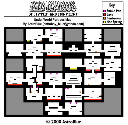 Thumbnail for a map of Stage 1 Section 4 (Animated) for the Game Boy game Kid Icarus: Of Myths And Monsters.