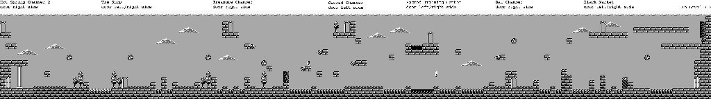Thumbnail for a map of Stage 2 Section 1 for the Game Boy game Kid Icarus: Of Myths And Monsters.
