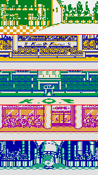 Thumbnail for a map of Stages for the Game Boy game The King Of Fighters '95.