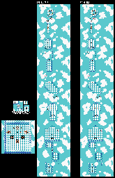 Thumbnail for a map of Level 1 Stage 3 for the Game Boy game Kirby: Tilt 'N' Tumble.