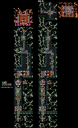 Thumbnail for a map of Level 2 Stage 4 for the Game Boy game Kirby: Tilt 'N' Tumble.