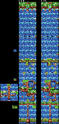 Thumbnail for a map of Level 3 Stage 1 for the Game Boy game Kirby: Tilt 'N' Tumble.
