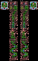 Thumbnail for a map of Level 3 Stage 2 for the Game Boy game Kirby: Tilt 'N' Tumble.