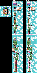 Thumbnail for a map of Level 4 Stage 2 for the Game Boy game Kirby: Tilt 'N' Tumble.