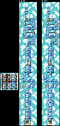 Thumbnail for a map of Level 5 Stage 1 for the Game Boy game Kirby: Tilt 'N' Tumble.