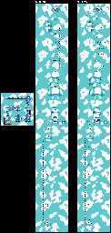Thumbnail for a map of Level 5 Stage 3 for the Game Boy game Kirby: Tilt 'N' Tumble.
