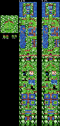 Thumbnail for a map of Level 6 Stage 1 for the Game Boy game Kirby: Tilt 'N' Tumble.